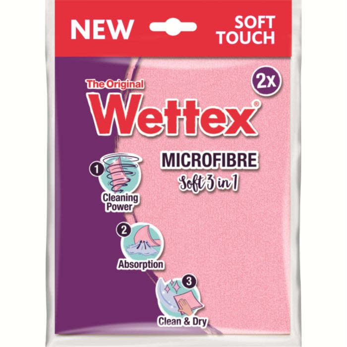 Wettex Microfibre Soft 3in1, 2 st